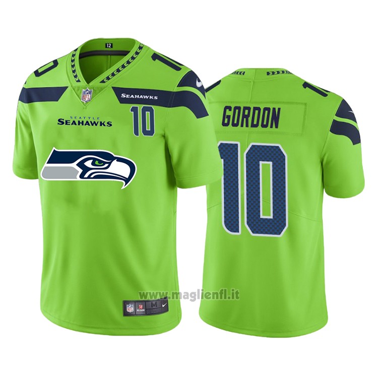 Maglia NFL Limited Seattle Seahawks Gordon Big Logo Number Verde